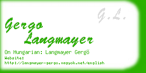 gergo langmayer business card